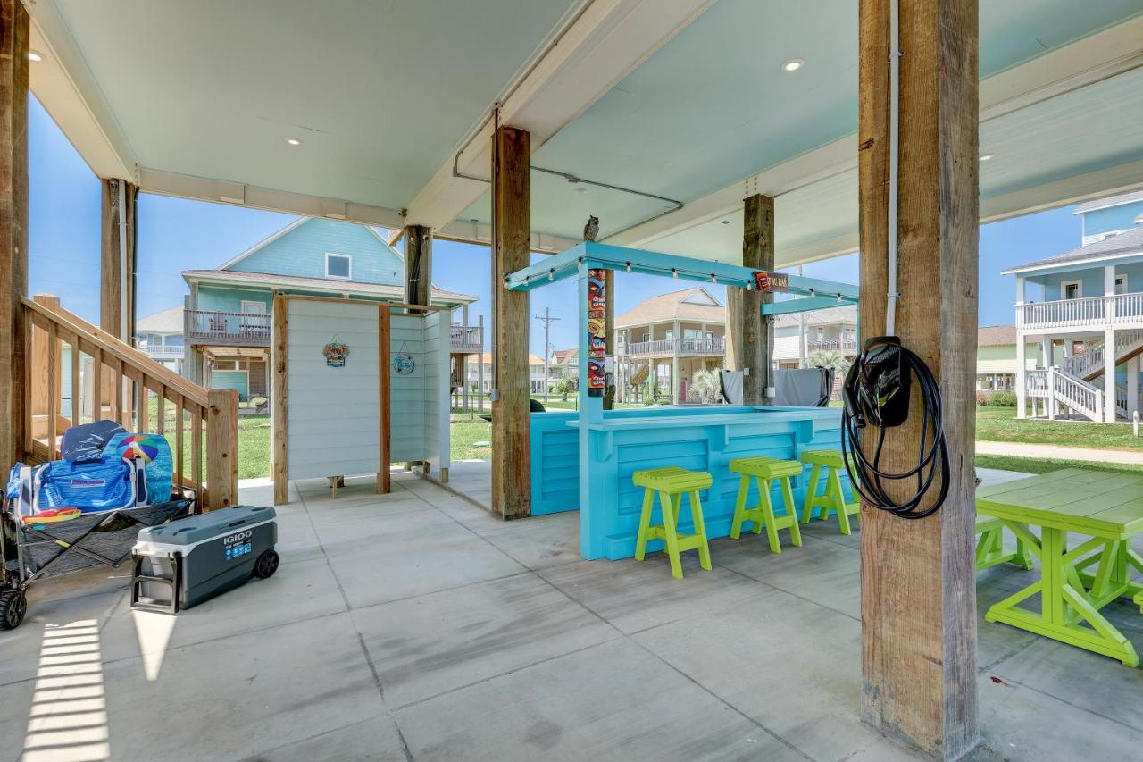 Beachfront - Hot Tub - Bbq - 14 Guests Bolivar Peninsula エクステリア 写真