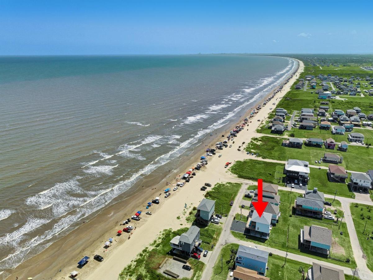 Beachfront - Hot Tub - Bbq - 14 Guests Bolivar Peninsula エクステリア 写真