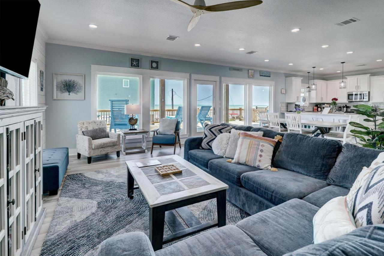 Beachfront - Hot Tub - Bbq - 14 Guests Bolivar Peninsula エクステリア 写真